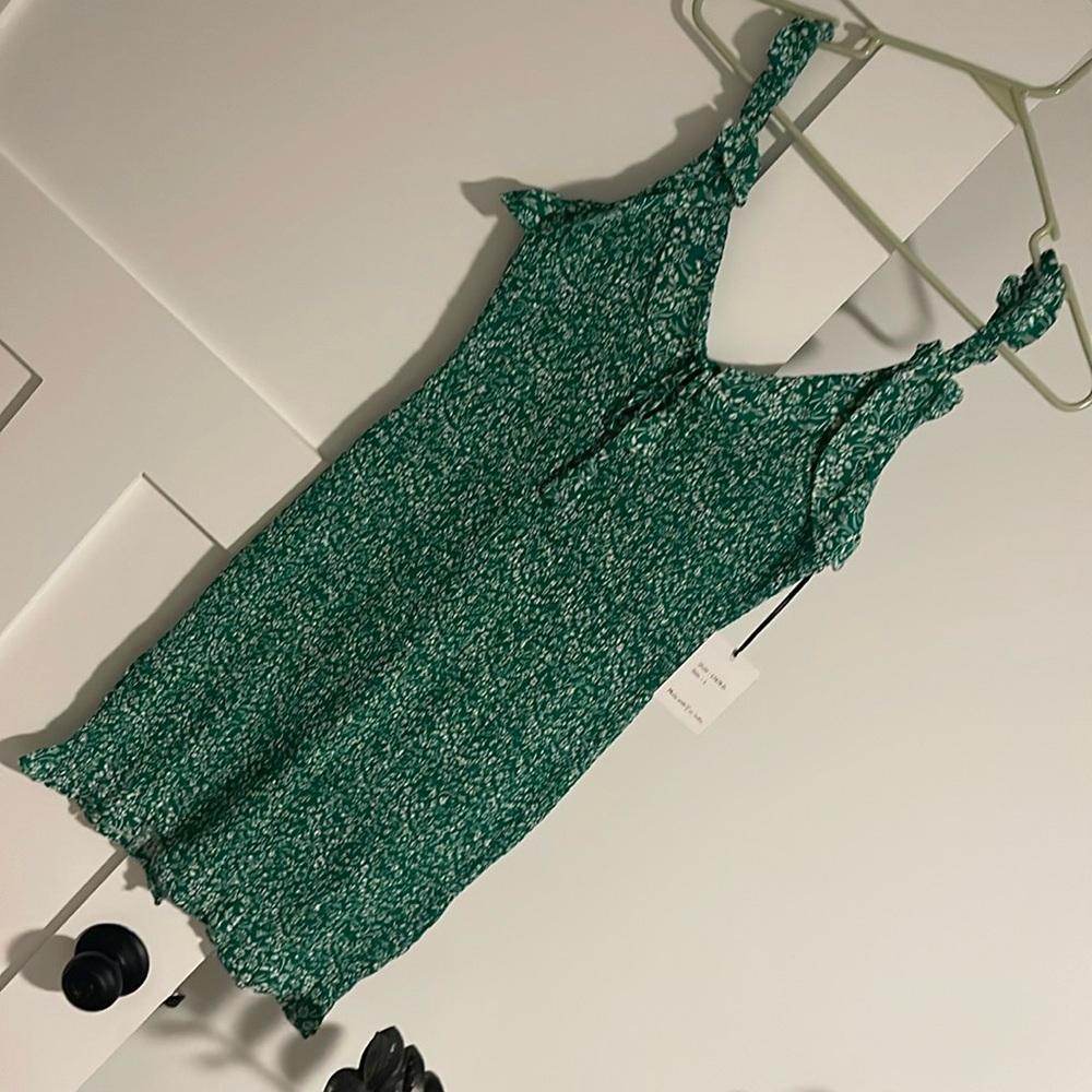 NWT Japna green & white floral dress